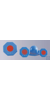 NS-plastic-stoppers, HDPE, blue, round, hexagonal for oxygen bottles, NS 14 NS-plastic-stoppers,...